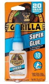 Gorilla Super Glue, 20 g, Clear-min