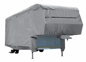 Easy Setup 5th Wheel RV Trailer Cover with Assist Steel Pole