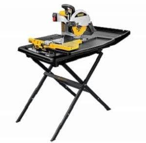 DEWALT D24000S Heavy-Duty 10-inch Wet Tile Saw with Stand