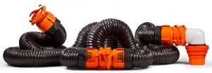 Camco RhinoFLEX 20ft RV Sewer Hose Kit, Includes Swivel Fitting