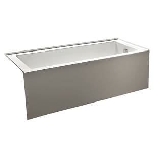 KINGSTON BRASS VTDE603122R 60-Inch Contemporary Alcove Acrylic Bathtub with Right Hand Drain and Overflow Holes