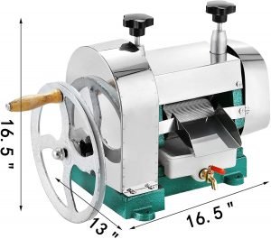 VEVOR Manual Sugarcane juicer size